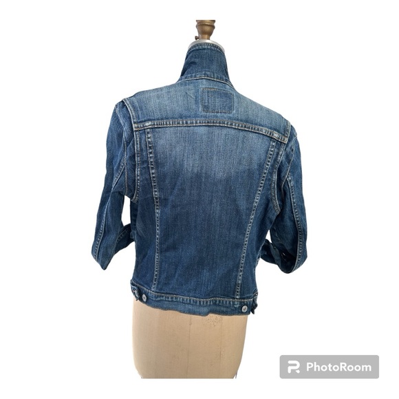 Vintage Levi’s Denim Jacket Size Small Indigo Blue Jean Jacket Pre-Loved - Picture 4 of 10